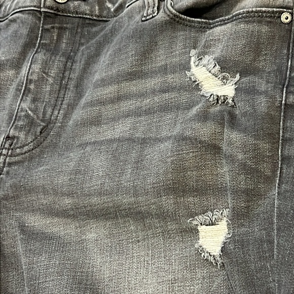 Eunina Mica Mid Rise Skinny Ankle Jeans in Gray, Distressed, Size 1XL - Picture 10 of 15